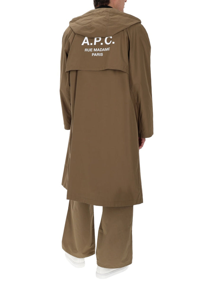 A.P.C. Men Hooded Trench Coat