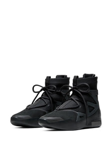 X Fear Of God Air 1 Triple Black Sneakers