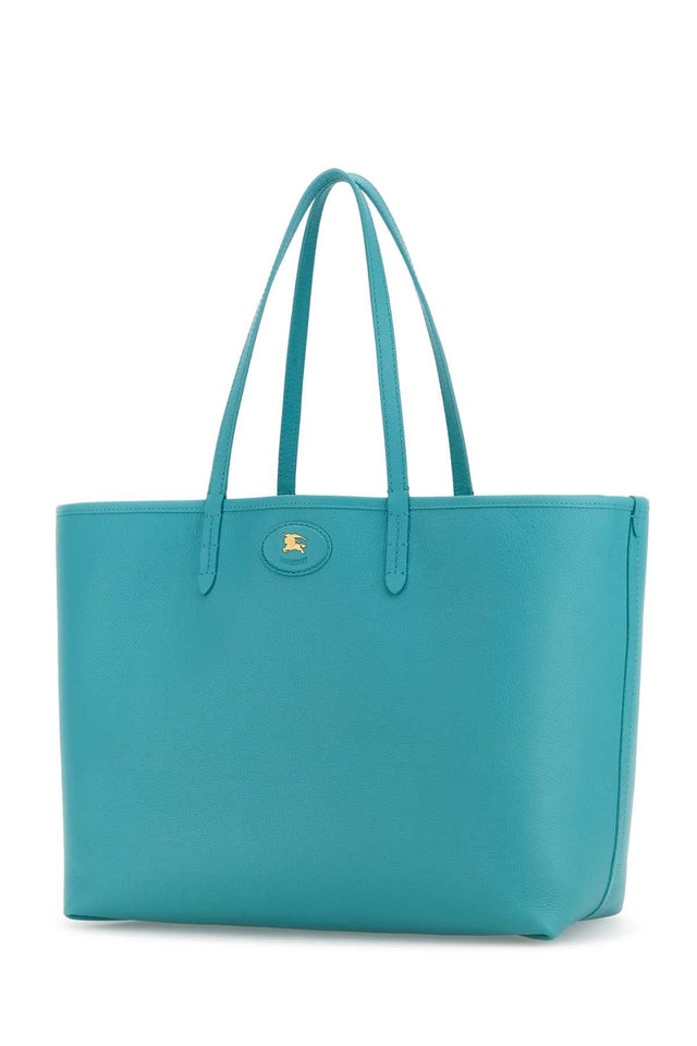Burberry Women Turquoise Leather Reversibile Bag