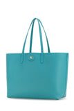 Burberry Women Turquoise Leather Reversibile Bag