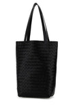 Bottega Veneta Men Black Leather Classic Shopping Bag