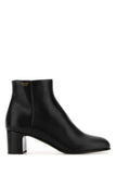 Prada Women Black Leather Ankle Boots