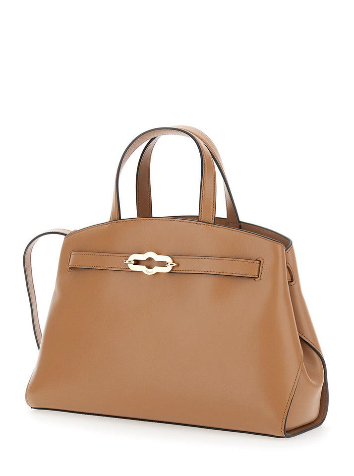 Mulberry Women 'Pimlico Small' Beige Handbag With Adjustable And Removable Shoulder Strap In Leather Woman