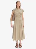 A.P.C. Women 'Athena' White Sleeveless V-Neck Dress In Cotton Woman