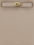 Mulberry Women 'Small Islington' Beige Bucket Bag With Twist Lock Closure In Hammered Leather Woman