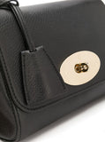 Mulberry Women 'Lilly' Black Shoulder Bag With Twist Lock Closure In Leather Woman