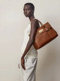 Mulberry Women Bayswater Brown Leather Handbag Mulberry Woman