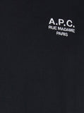 A.P.C. Women Black Crewneck T-Shirt With Logo Embroidered On The Front In Cotton Woman