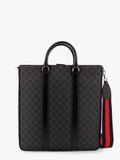 Gucci Men Gg Supreme Fabric Shopping Bag With Shoulder Strap