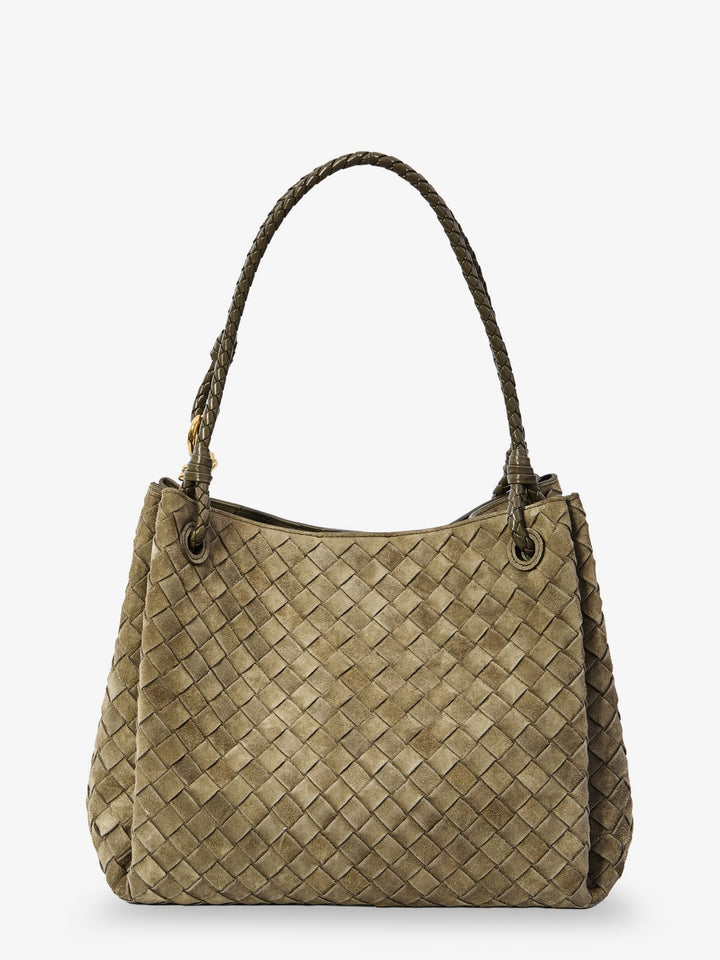 Bottega Veneta Women Parachute Large Suede Shoulder Bag