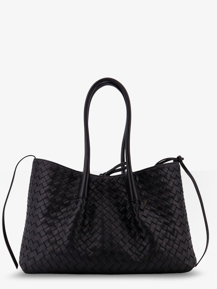 Bottega Veneta Women Pinacoteca Leather Handbag With Intrecciato Motif