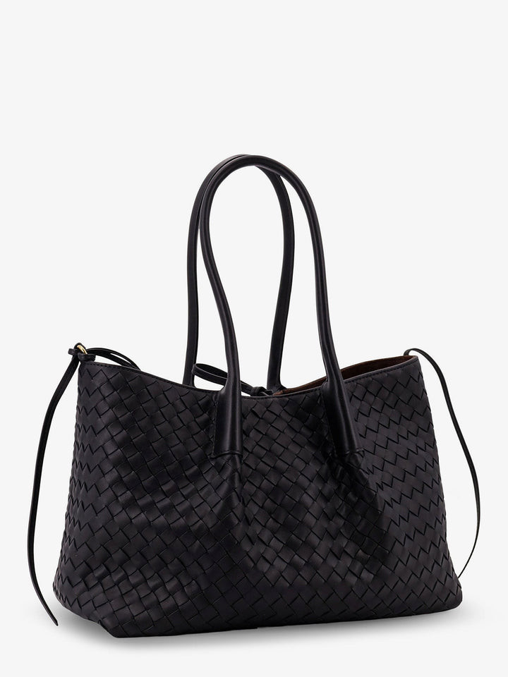 Bottega Veneta Women Pinacoteca Leather Handbag With Intrecciato Motif