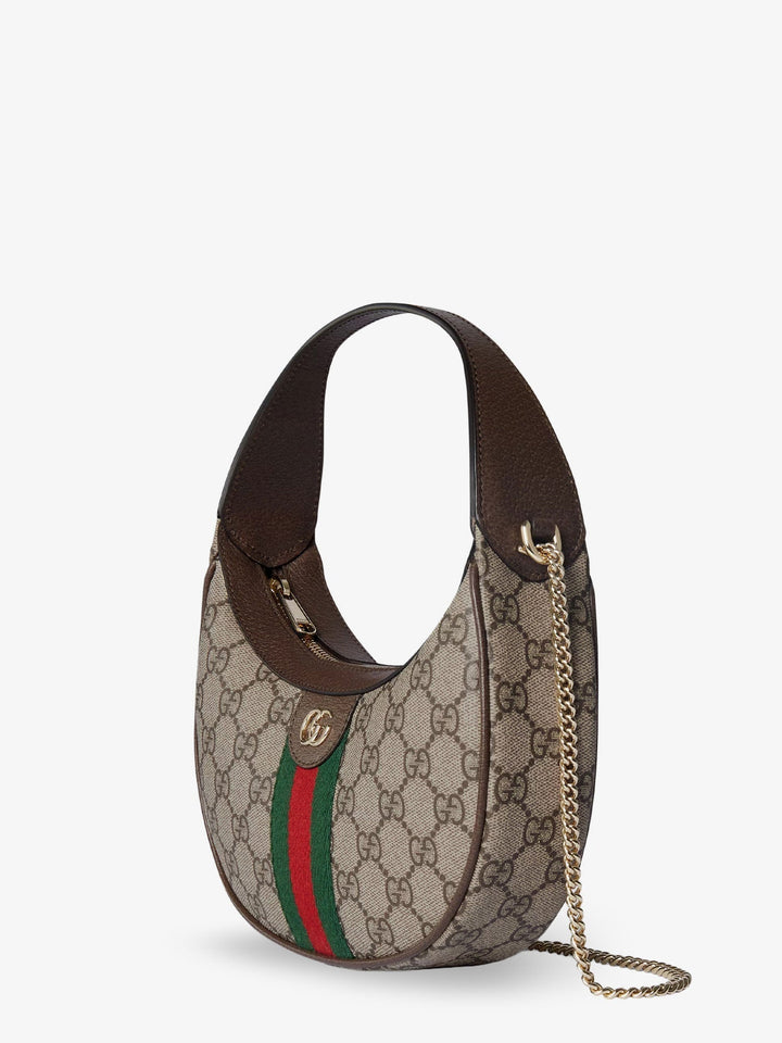 Gucci Women Ophidia Gg Fabric And Leather Shoulder Bag