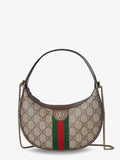 Gucci Women Ophidia Gg Fabric And Leather Shoulder Bag