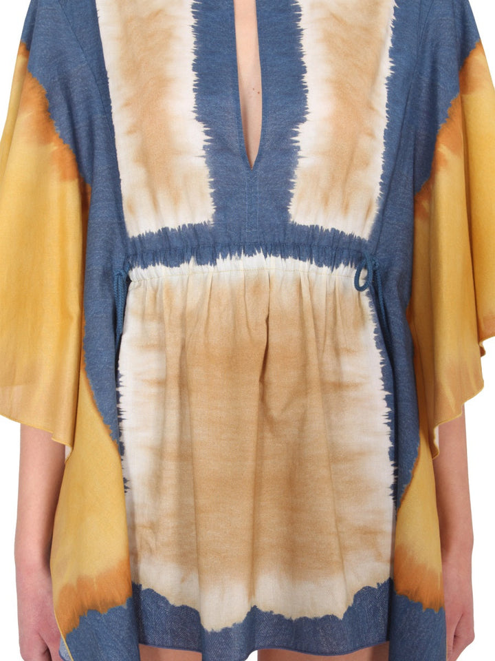Alberta Ferretti Women Tie Dye Print Caftan