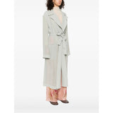 Alberta Ferretti Green Coats - Single Breasted Coats Women