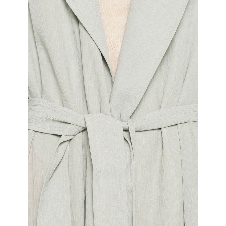 Alberta Ferretti Green Coats - Single Breasted Coats Women