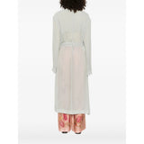 Alberta Ferretti Green Coats - Single Breasted Coats Women