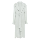 Alberta Ferretti Green Coats - Single Breasted Coats Women