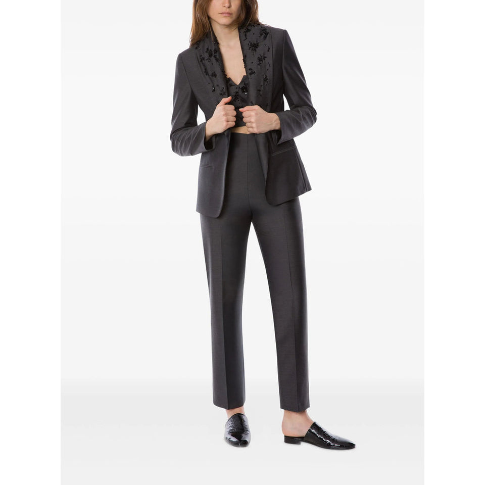 Alberta Ferretti Grey Trousers - Tailored Trousers Women