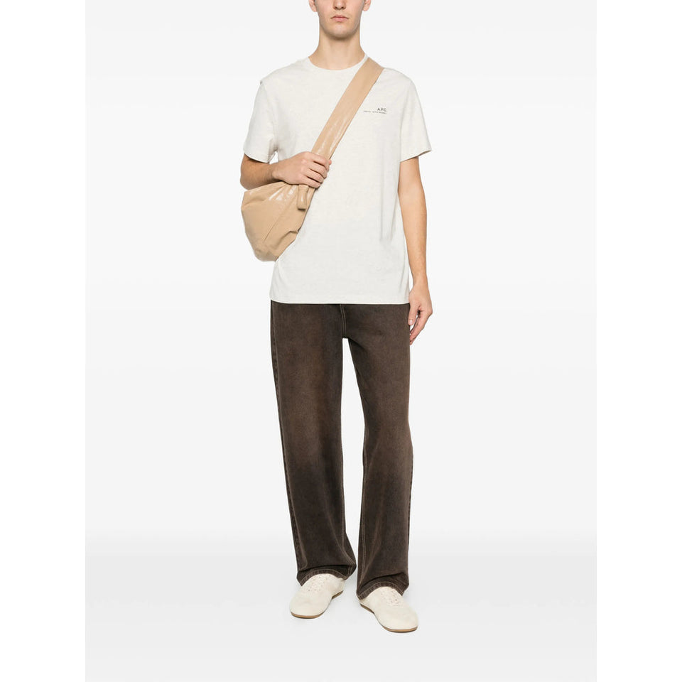 A.P.C. Neutrals T-Shirts & Vests - T-Shirts Men