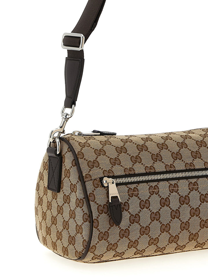 Gucci Men Small Gg Cylindrical Shoulder Strap