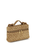 Bottega Veneta Women Suede Vanity Case Shoulder Bag