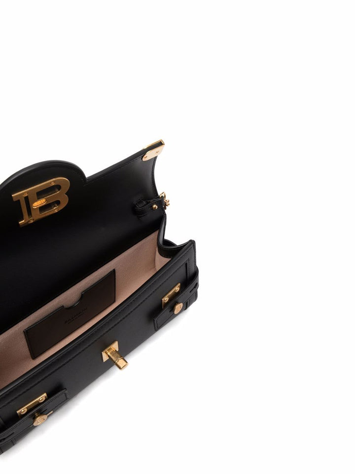 Balmain Women B-Buzz 23 Leather Shoulder Bag