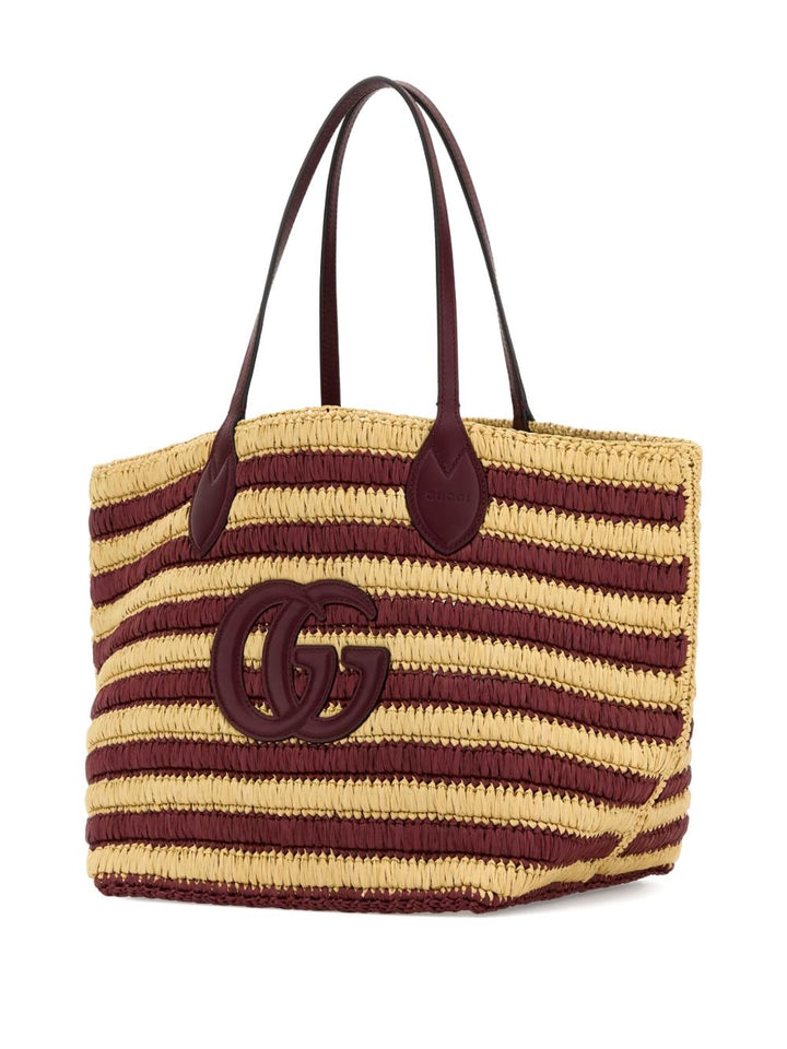 Gucci Women Gucci Summer Rafia Tote Bag