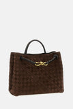 Bottega Veneta Women Medium Andiamo Suede Leather Handbag