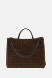 Bottega Veneta Women Medium Andiamo Suede Leather Handbag
