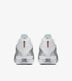 Nike Shox R4 White and Metallic Silver