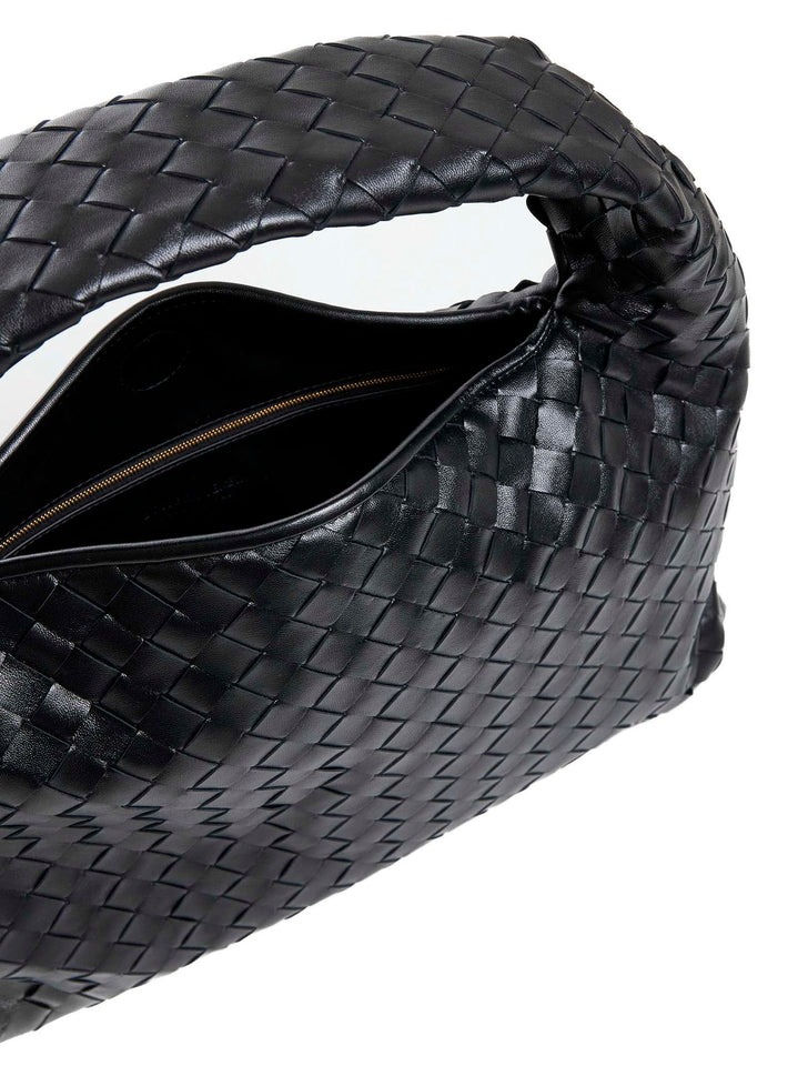 Bottega Veneta Women Tote Bag In Leather With Intrecciato Hop Motif