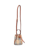 Burberry Women Archive Beige Check Mini Bucket Bag