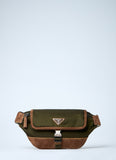 Prada Men Re-Nylon And Suede Belt Bag