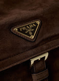 Prada Women Suede Explore Crossbody Bag