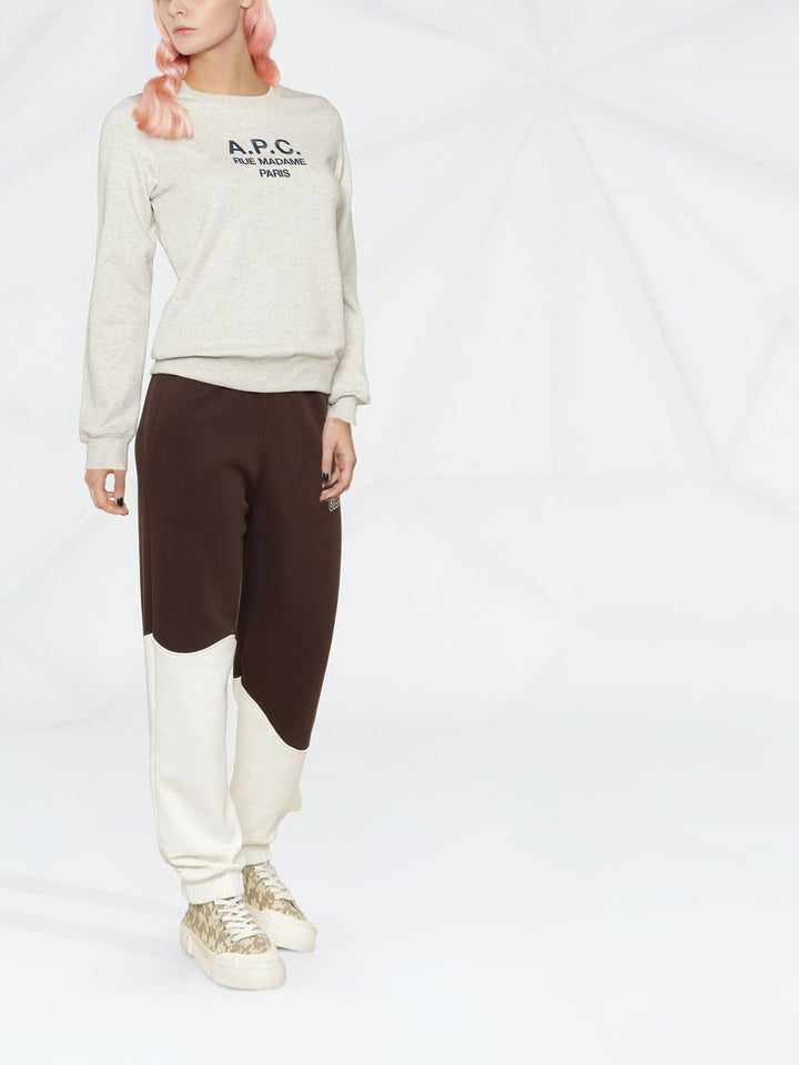 A.P.C. Women Tina Sweatshirt With Embroidered Logo